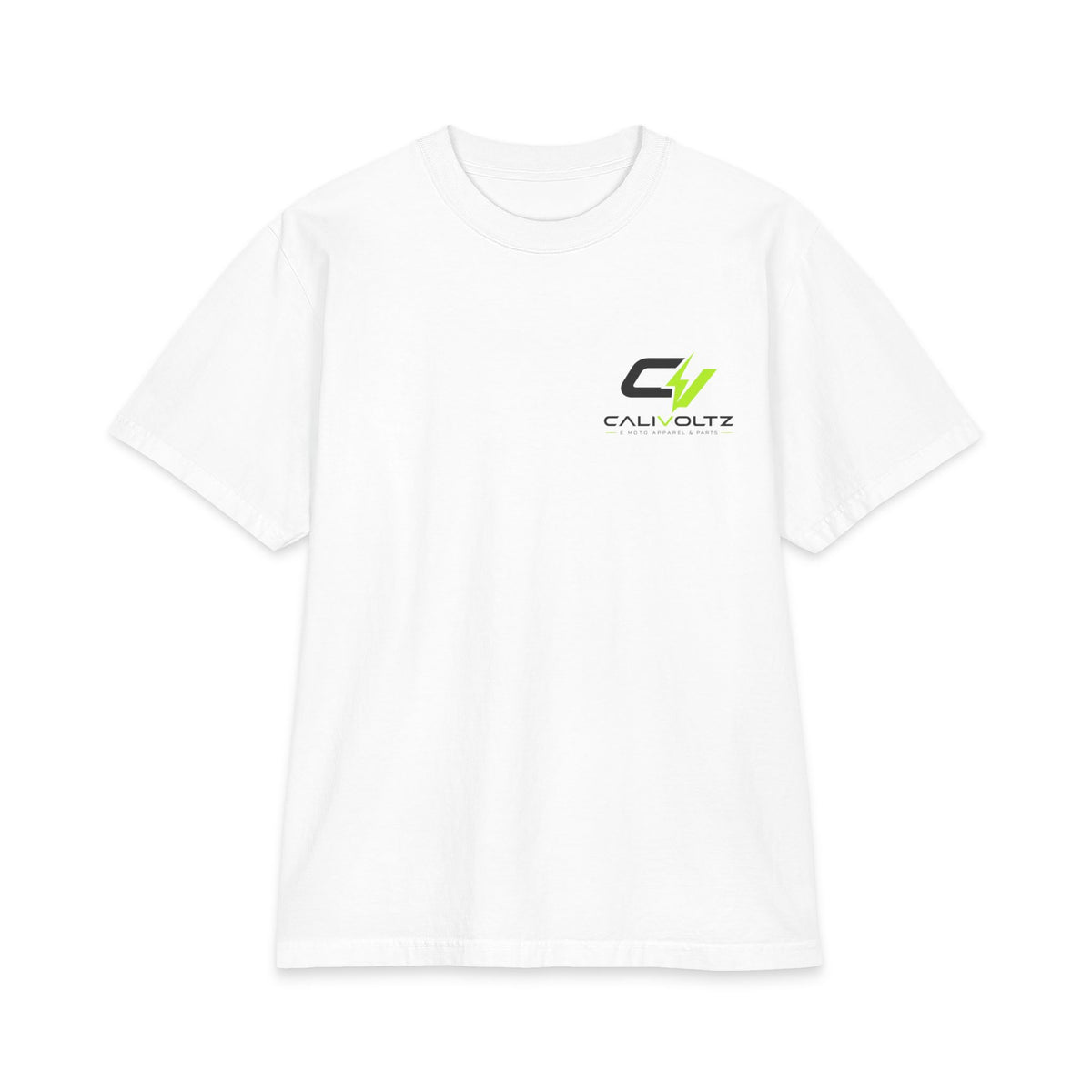 White CaliVoltz Logo T-Shirt