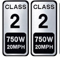 Class 2 750W Sticker