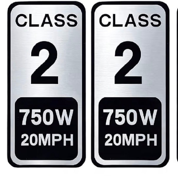 Class 2 750W Sticker