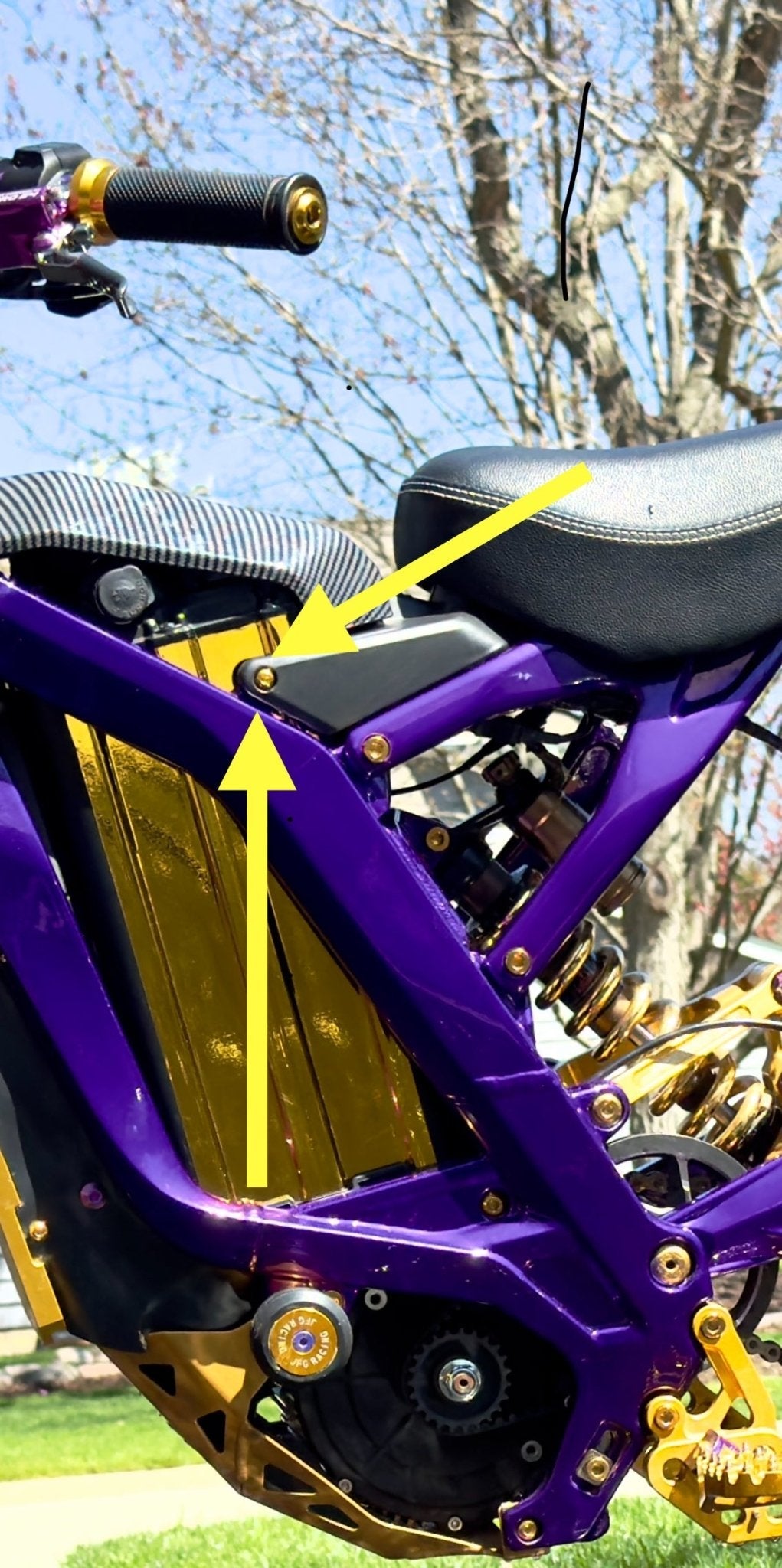 Titanium Side-Plastic / Battery Lid Bolts — E-Moto