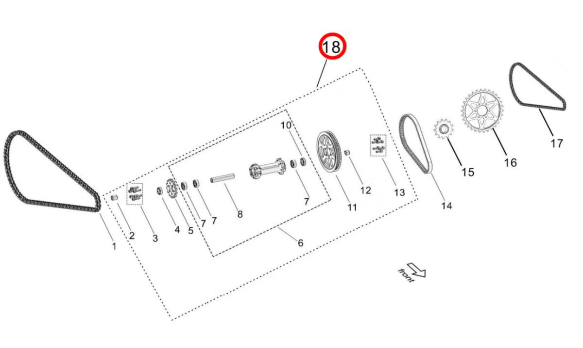 OEM Complete Jackshaft Assembly — E-Ride Pro & Surron
